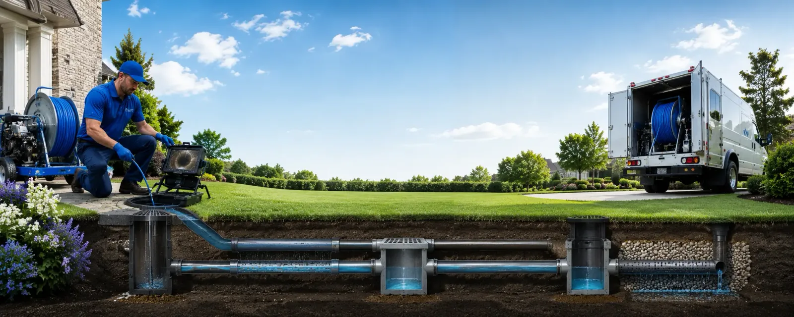 Outdoor drain cleaning information for Georgetown, ME